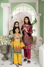 Kids Ready To Wear Embroidered 3 Pcs Lawn Collection by Mona 03