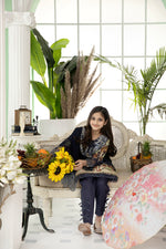 Kids Ready To Wear 3 Pcs Embroidered Lawn Collection by Mona 06