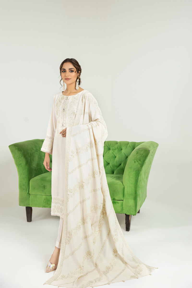 SAKEENA HASAN 3PC KARANDI DRESS 10