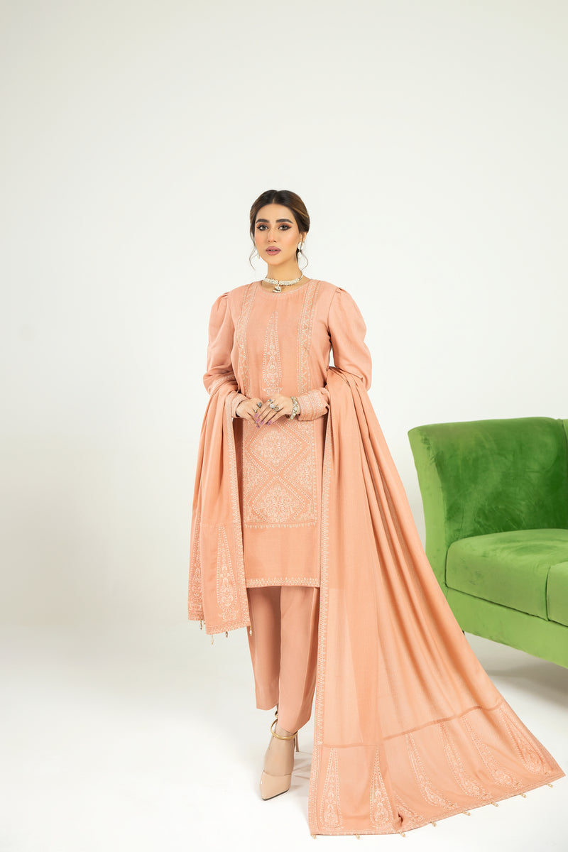 SAKEENA HASAN 3PC KARANDI DRESS 07