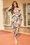 Winter Linen 2 Pcs Ready to Wear Dress by Sakeena Hasan 06