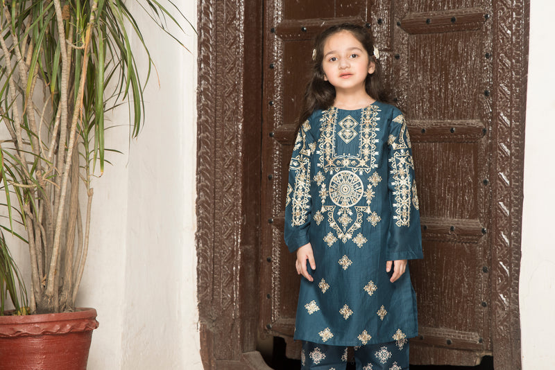 Kids Eid Ready to Wear 2 Pcs Collection by Zaiwa 06