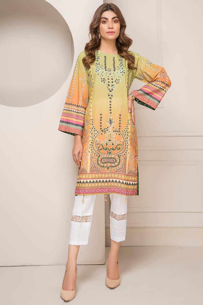 Ready to Wear Lawn 2 Pcs Hand Work Dress by Zaiwa 10