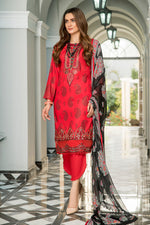 Ready to Wear 3 Pcs Lawn Embroidered Dress by Aabpara 02