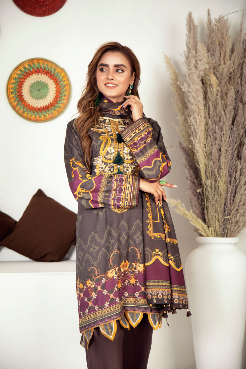 Winter Ready to Wear Embroidered Collection by Aleezay 04