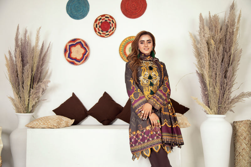 Winter Ready to Wear Embroidered Collection by Aleezay 04