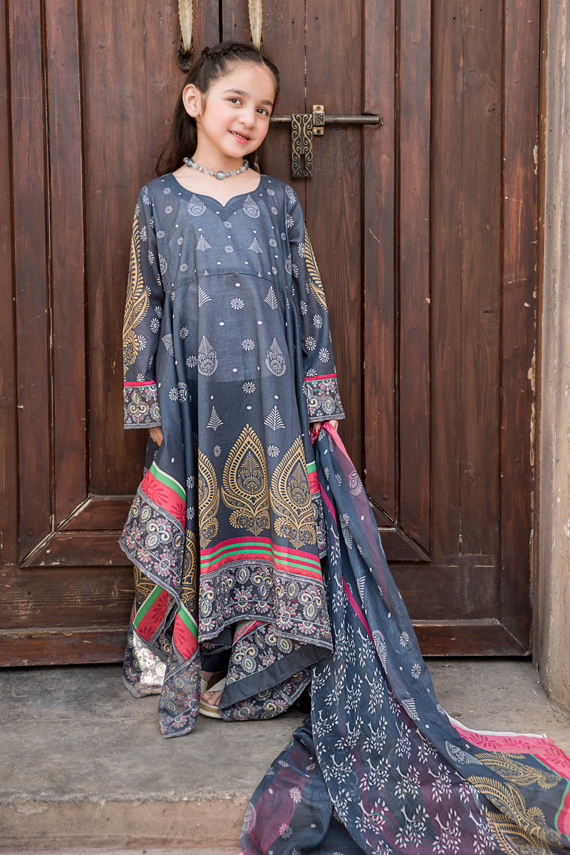 Kids Ready to Wear 3 Pcs Eid Lawn Collection 06