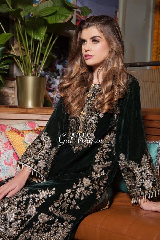 Velvet dresses by gul sales ahmed