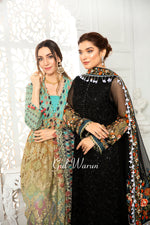 Gulwarun Ready to Wear Chiffon Embroidered Dress G08