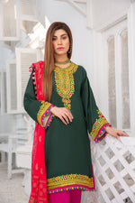 Ready to Wear 3pcs Embroidered Dress by Gulwarun 05