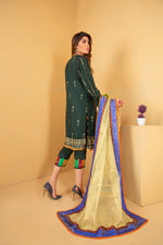 Gulwarun Ready to Wear 3 Pcs Embroiderd Linen Collection 08