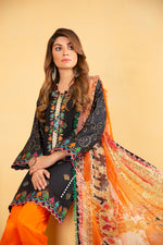 Gulwarun Ready to Wear 3 Pcs Embroiderd Linen Collection 02