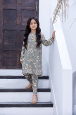 ZAIWA READY TO WEAR LINEN GIRLS DRESS 07