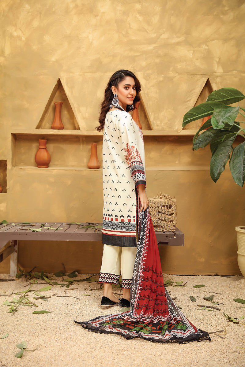 Jacquard Lawn Ready to Wear 3 Pcs Embroidered Dress by Panache 09