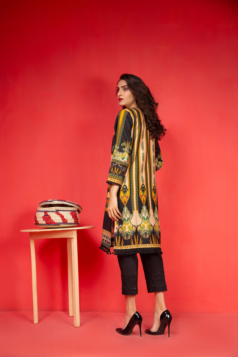 Winter 2 Pcs Hand Embroidered Khadar Dress by Zaiwa 08