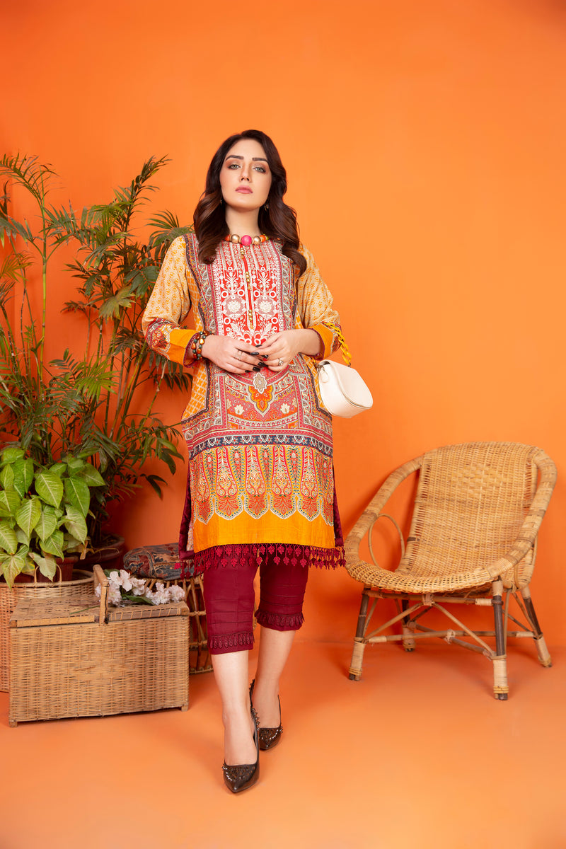 Khadar 2 Pcs Hand Work Ready to Wear Dress by Zaiwa 07