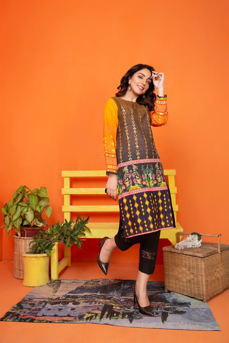 Khadar 2 Pcs Hand Work Ready to Wear Dress by Zaiwa 01