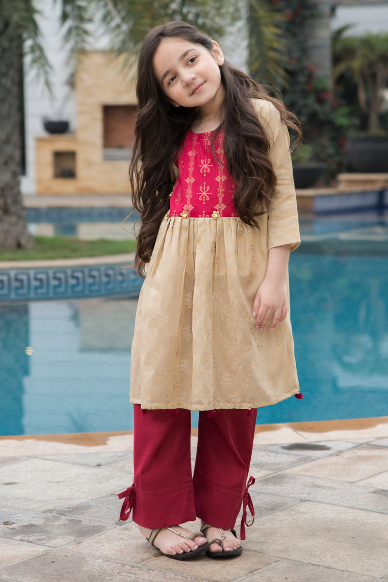 Latest baby 2025 girl kurta design