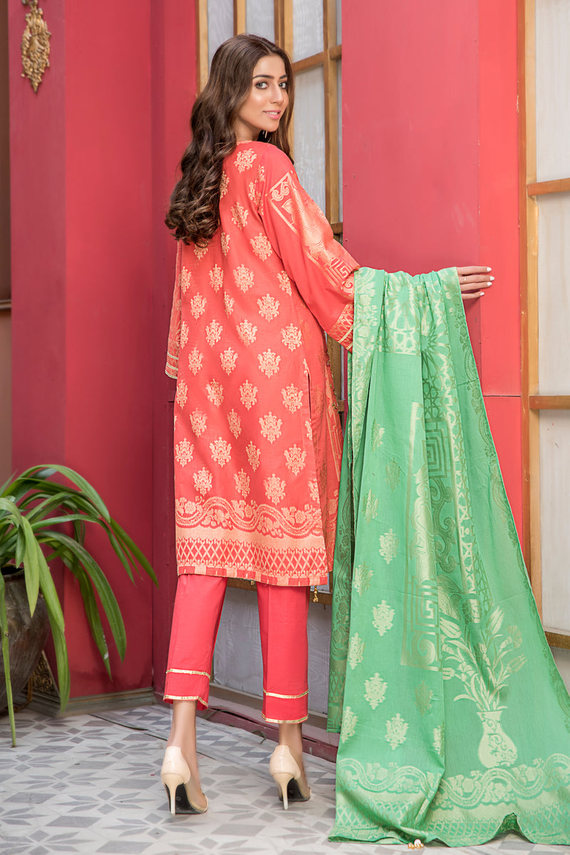 Jacquard Lawn Ready to Wear Dress with Handwork by Zaiwa 05