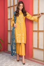 Jacquard Lawn Ready to Wear Dress with Handwork by Zaiwa 07