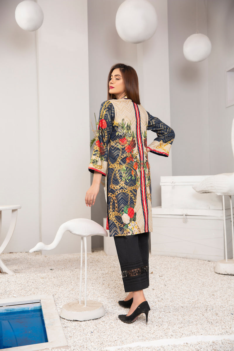 Winter Ready to wear 1 Pc Handwork Kurta by Zaiwa 13