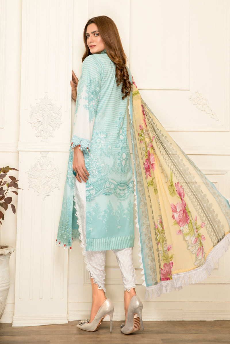 Ready to Wear Lawn Embroidered 3Pcs Collection by Zimal 02